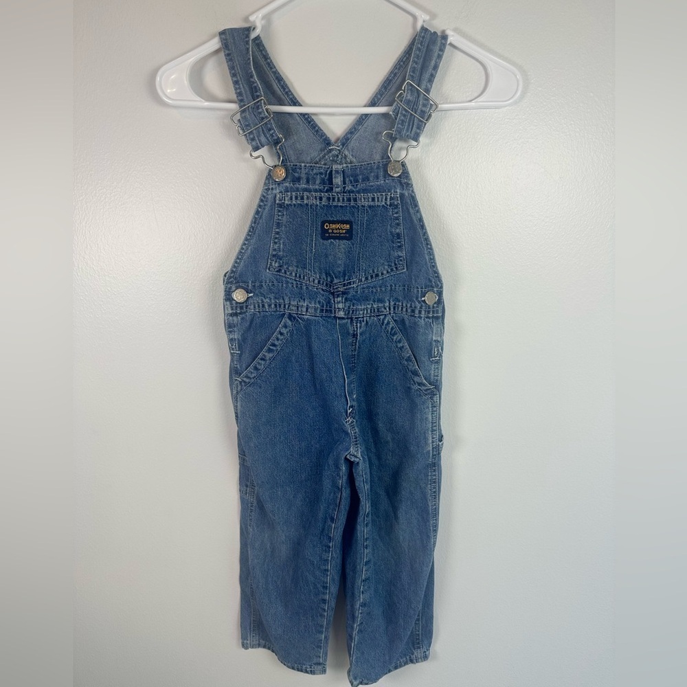 Vintage OshKosh B'gosh Classic Blue Overalls for Kids size 4